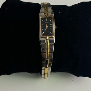 Vintage seiko women’s Gold and Silver Rectangular Watch